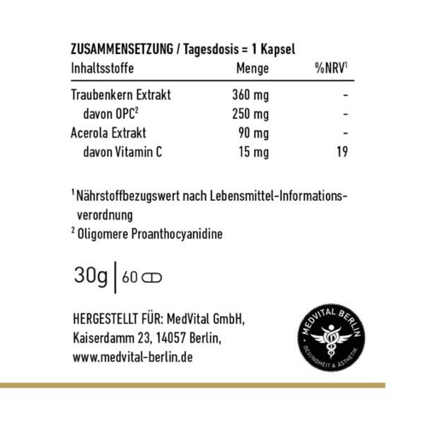 OPC Traubenkern Extrakt