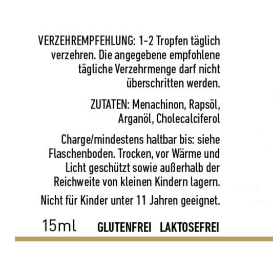 Vitamin K2 & D3 Tropfen 2.000 IE