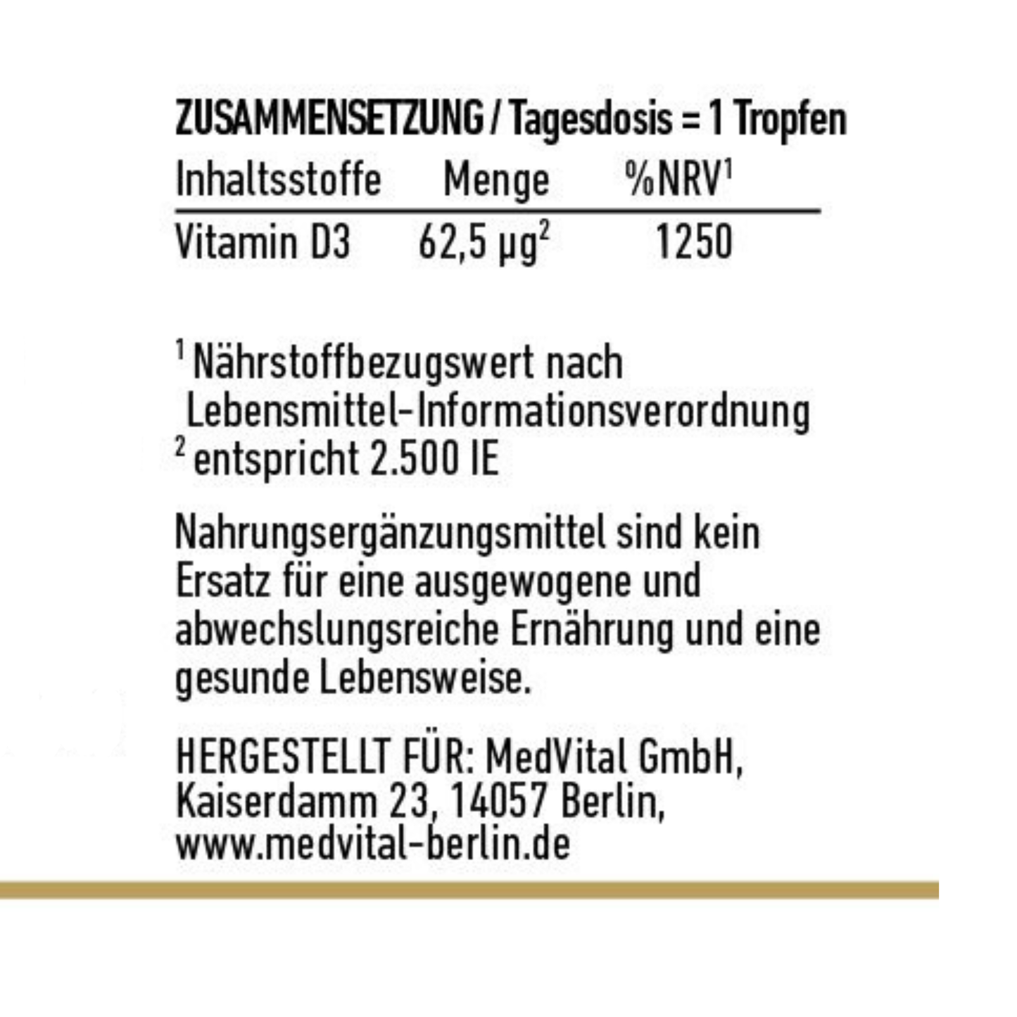 Vitamin D Forte Tropfen